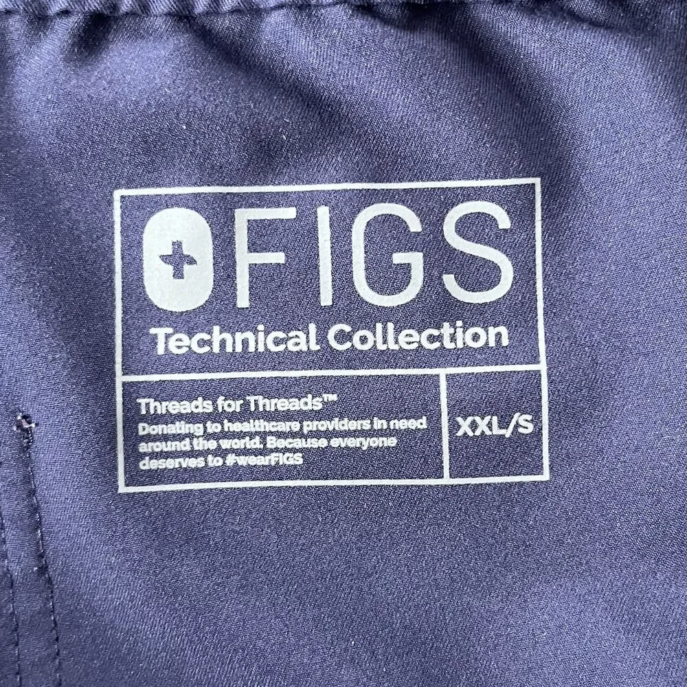 FIGS Scrub Pants Men’s XXL/S Navy Blue TM3001S Technical Collection Stretch